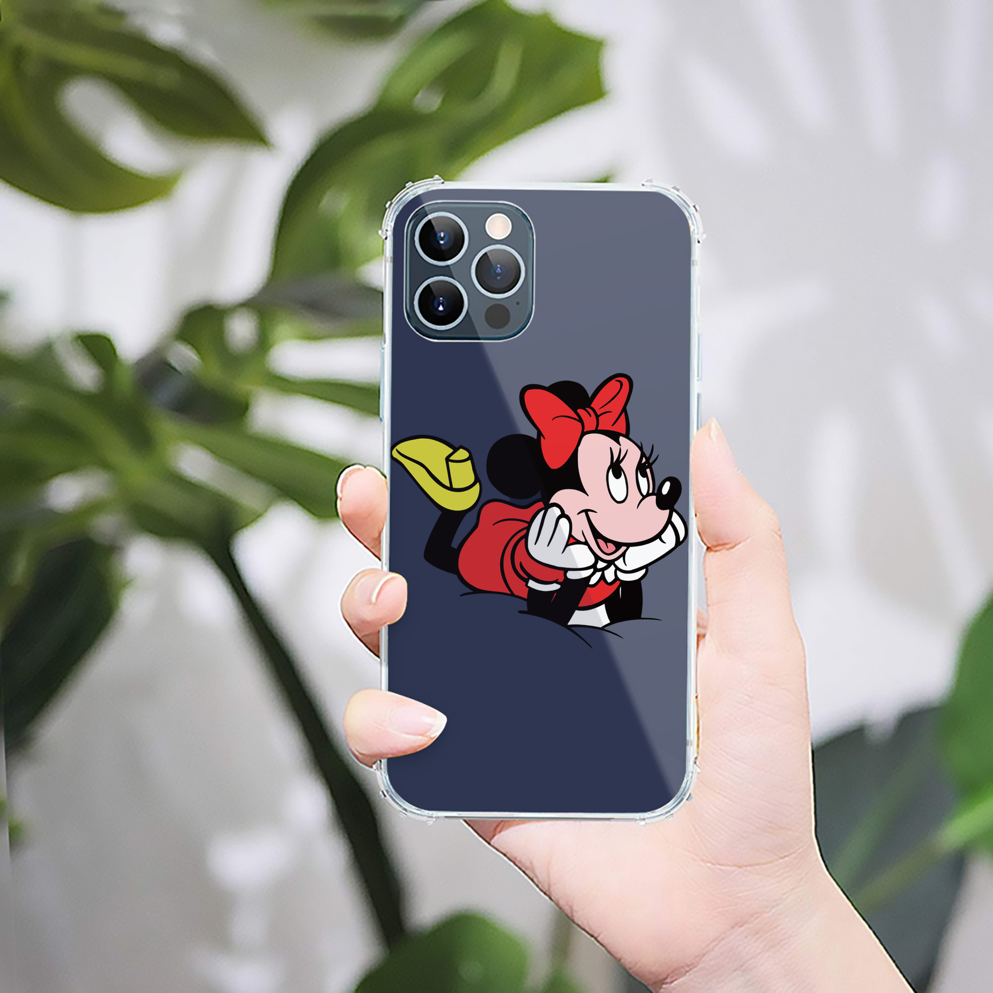 （画像用） ミッキーマウス Mickey Mouse 【iPhone 12シリーズ対応】透明スマホケース（クリアソフトケース）